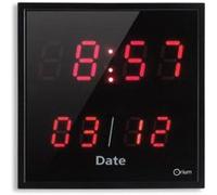 Orium Horloge LED Date - Rouge