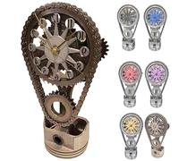 Horloge À Engrenages Rotatifs En Métal Édition,horloge A Engrenage 3D Décoration D'intérieur Ornements À Engrenages Rotatifs, Applicable Au Salon, À La Maison, À La Cuisine-Silver||Taille unique