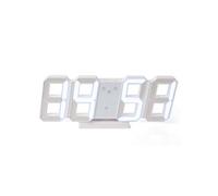 Horloge à LED 3D Blanc