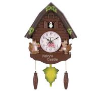 Horloge à oiseau qui chante à l'heure Charmantes horloges coucou pour mur avec pendule feuilles 16, 5 x 10, 2 '' Horloge coucou contrôle de volume réglable pour salon, bureau et chambre d'enfan