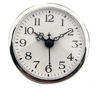 Horloge à pendule ronde minimaliste avec cadre photo, construction en métal, pour embellir le bureau, la chambre ou le salon avec un décor fonctionnel (B)