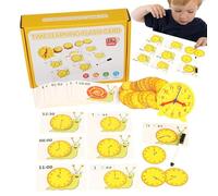 Horloge à piquer pédagogique - Jouet interactif - Kit d'activités d'apprentissage scientifique passionnant - Jouet de développement amusant pour la maternelle, la salle de classe et la maison