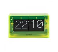 Horloge à poser Boxed Flip - Present Time - Jaune -