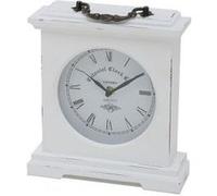 Boltze Betty Horloge de Table (Blanc, Hauteur 24 cm, pour l'intérieur, Horloge analogique, Objet de décoration, décoration) 5231600, Normale