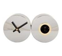 Horloge à poser en métal Duo Cuckoo argent Argent