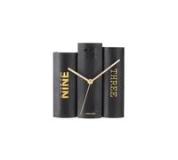 Horloge à poser - Karlsson - KA5729 - Trompe-l'oeil - Livres - Noir - H20 x 20 x 15 cm