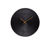 Horloge à poser Soleil noir 20 cm en métal - - Noir - Métal