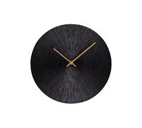 Horloge à poser Soleil noir 25 cm en métal - - Noir - Métal