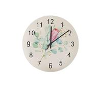 Horloge à Quartz,Feuilles d'eucalyptus Branches Fleurs de protée,Silencieuse Pendule Murale Silencieuse sans Tic-Tac Pendules Murales pour Chambre Cuisine 25cm
