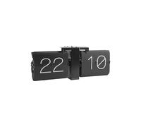 Karlsson Flip Clock sans étui - Noir avec Support Noir Mat - Horloge Murale et de Table rétro Moderne KA5602BK