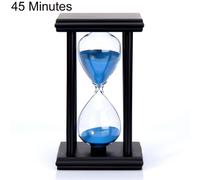 Horloge À Sable En Bois, Minuteur Sablier En Verre, Décoration De La Maison, De L'École Et De La Cuisine, 45/60min