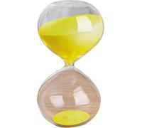 Horloge à Sable, Minuterie à Sable, Minuterie 45/60 Minutes Minuterie à Sable Portable Grand Verre De Sable Coloré Sablier Minuterie en Verre Lisse Clair, Oranje, 60 Minutes(14.5 * 7.5cm)