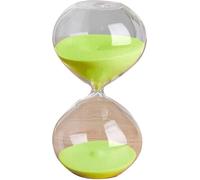 Horloge à Sable, Minuterie à Sable, Minuterie 45/60 Minutes Minuterie à Sable Portable Grand Verre De Sable Coloré Sablier Minuterie en Verre Lisse Clair, Grün, 45 Minutes(14.5 * 7.5cm)