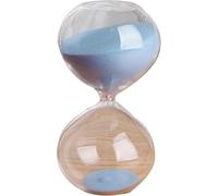 Horloge à Sable, Minuterie à Sable, Minuterie 45/60 Minutes Minuterie à Sable Portable Grand Verre De Sable Coloré Sablier Minuterie en Verre Lisse Clair, Blu, 60 Minutes(14.5 * 7.5cm)