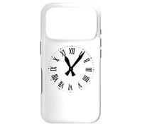 Horloge à tic-tac rétro avec Couleur Noire Coque pour iPhone 17 Pro