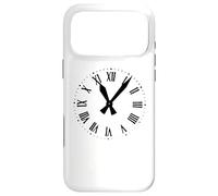 Horloge à tic-tac rétro avec Couleur Noire Coque pour iPhone 17 Pro Max