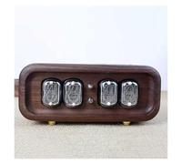 Horloge à Tubes Nixie IN-12, Horloge de Bureau numérique, Style rétro Vintage en Bois avec mémoire de Coupure de Courant, Objet de décoration à Faire soi-même, Interface Type-C