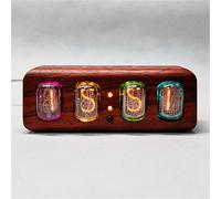 Horloge à Tubes Nixie IN-12, Horloge numérique Vintage, numérique créative, Effets Lumineux Multiples, Application et télécommande, for la décoration de Bureau ou de Chambre(1)