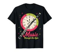 Horloge à Vent en Bois avec Musique à Travers Les âges T-Shirt