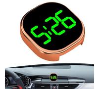 Horloge Adhésive | Petite Horloge Numérique,Montre de Tableau de Bord pour Voiture avec Affichage LED pour Camping-Car Maison Bureau Voyage Extérieur