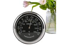 Horloge adhésive pour tableau de bord - Jauge analogique de température et d'humidité, horloges lumineuses pour grilles d'air dans les véhicules, caravanes, camions, camions et maison