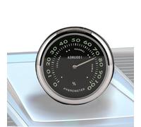 Horloge adhésive pour tableau de bord - Jauge analogique de température et d'humidité | horloges pour grille de véhicules de camping caravanes bateaux maison et