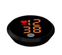 Horloge adhésive pour tableau de bord - Pour grille d'aération - Petit affichage de l'heure LED - Pour voiture, camion, moto, tableau de bord - Sortie d'air