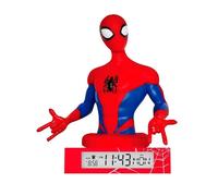 Horloge alarme avec lampe Kids Licensing Marvel Spiderman Rouge 22,9x13x13 cm