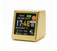 Horloge Alimentation USB-C Compacte, Or