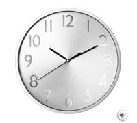 Atmosphera Créateur d'intérieur - Pendule Murale "Métallik" 30cm Argent Argent G