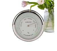 Horloge Analogique Auto Petites Horloges Déco d'Aération Auto | Mini Hygromètre Auto Adhésif Pour Auto, Maison, Camions, SUV, Camping-Cars, Véhicules, Extérieur, Petit Lumineux Adhésif