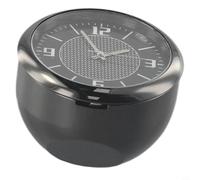 Horloge analogique fluorescente pour tableau de bord de voiture avec boîtier en alliage de zinc, 4 cm de diamètre, mouvement à quartz pour intérieur de véhicule, maison ou bureau - sur et grille