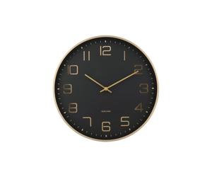 Horloge analogique Karlsson Elegance Glow Noir 4,2x40 cm