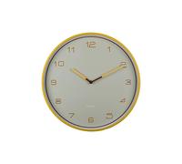 Horloge analogique Karlsson Lined Numbers Jaune 4x40 cm