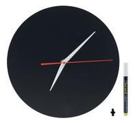 Horloge ardoise | Feutre craie gratuit | Avec kit de fixation | 29x29cm Securit G