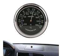 Horloge Auto Adhésive pour Tableau de Bord | Thermomètre Hygromètre pour Automobile | Horloge de Ventilation Automobile pour Camping Caravanes Maison et Extérieur