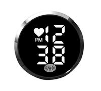 Horloge Autocollante pour Tableau de Bord de Voiture | Horloge Numérique Automobile Adhésive,Montre LED Autocollante pour Motocyclette Camion Ventilation