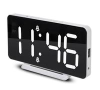 Horloge avec alarme et thermomètre - GreenBlue - GB383 - Grand écran - Alimentation USB - Snooze réglable