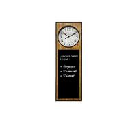 Horloge avec ardoise H115 cm Flower