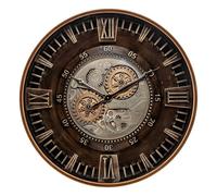 Atmosphera Horloge mécanique Yoni métal Marron Ø59 cm