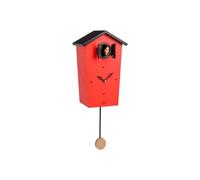 Kookoo - horloge birdhouse chants d'oiseaux kookoo - rouge ( edition limitée )