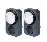 Horloge Brennenstuhl MZ 20, minuterie mécanique (minuterie journalière avec Protection de Contact Accrue) Gris (2)