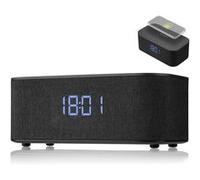 BRESSER Horloge avec haut-parleur Bluetooth et charge sans fil