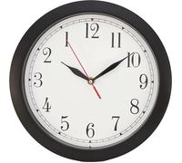 Out Of The Blue Horloge murale Horloge inversée – 28 cm, noire, ronde