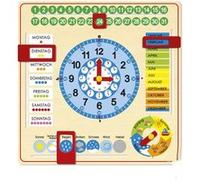 Horloge Calendrier allemand grande taille Goula Multicolore G