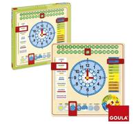 Horloge calendrier - GOULA - Apprentissage des mois, saisons, jours et heures