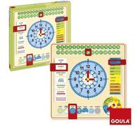 Horloge calendrier - GOULA - Apprentissage des mois, saisons, jours et heures