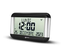 Horloge Calendrier - La Viso8 de Geemarc avec Réglage Automatique de l’Heure et Grands Caractères - pour Les Personnes Ayant Une Mauvaise Vue - Fonctionne sur Pile - sans Rétroéclairage - Version FR
