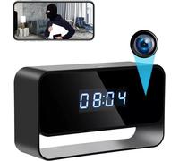 Horloge caméra espion avec audio WiFi gratuit carte SD cachée sans fil HD 1080p secrète caméra nounou bureau surveillance sécurité détection de mouvement vision nocturne streaming en direct via