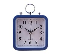 Horloge carrée moderne et silencieuse, réveil analogique, décoration d ' étagère, parfaite pour dormir, travailler ou étudier, horloges de table pour le salon